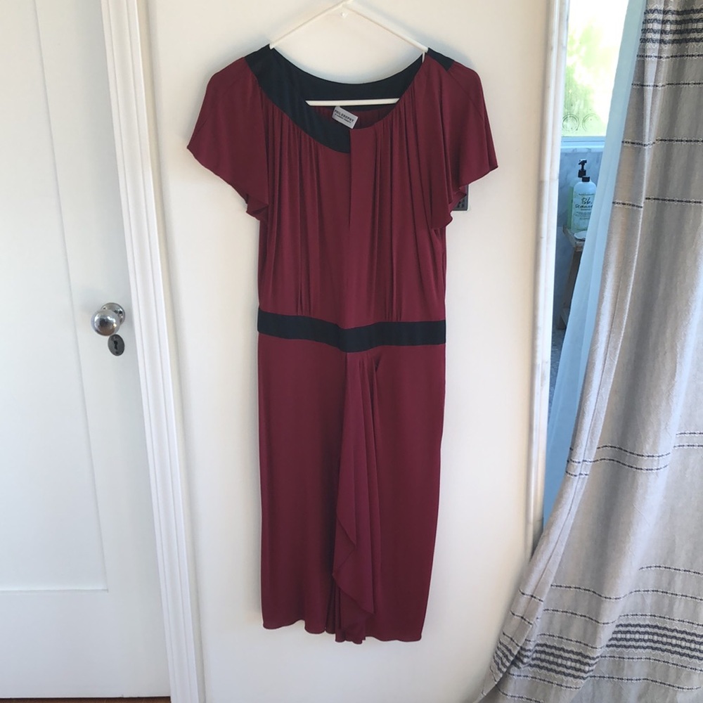 philosophy di alberta ferretti wine color dress size 4 worn once!